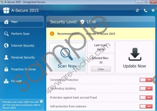 A-Secure 2015 Removal Guide