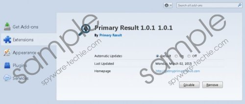 Primary Result Removal Guide