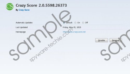 Crazy Score Removal Guide