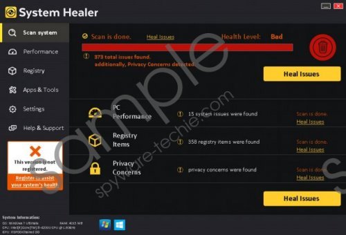 System Healer Removal Guide