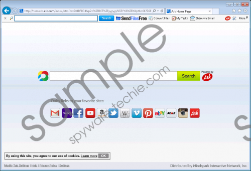 SendFilesFree Toolbar Removal Guide