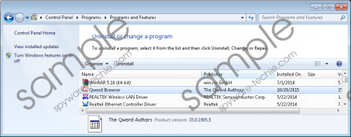 Qword Browser Removal Guide