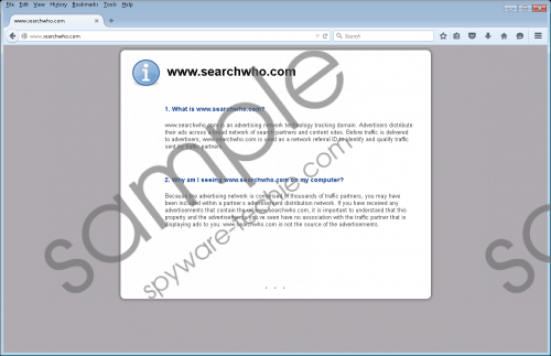 Searchwho.com Removal Guide