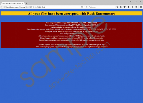 Rush Ransomware Removal Guide