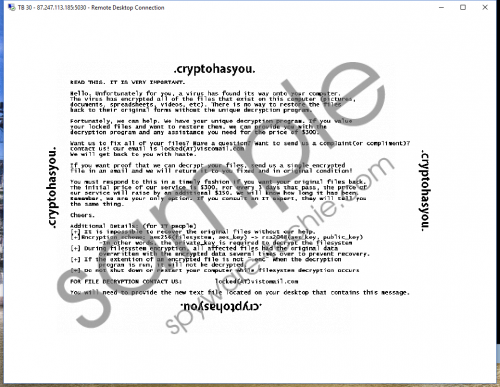 CryptoHasYou Ransomware Removal Guide