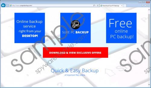 Sure PC Backup Removal Guide