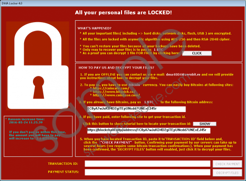 DMA Locker Ransomware Removal Guide