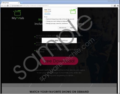 MyTvTab.com Removal Guide