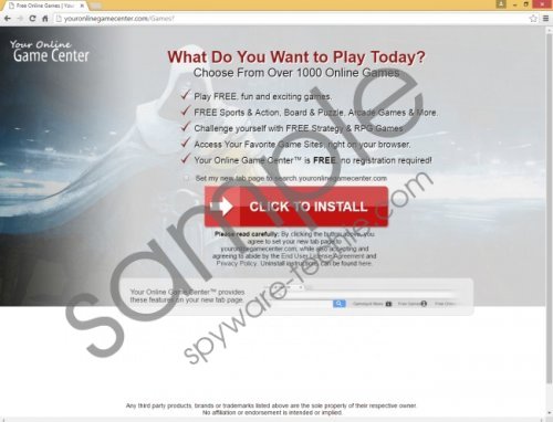 Search.youronlinegamecenter.com Removal Guide