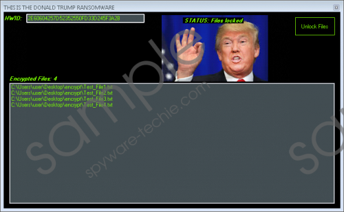 Donald Trump Ransomware Removal Guide