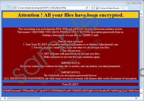 Fantom Ransomware Removal Guide