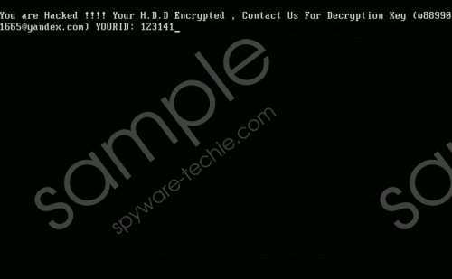 HDD Encrypt Ransomware Removal Guide