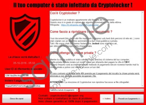 Il tuo computer e stato infettato da Cryptolocker! Removal Guide