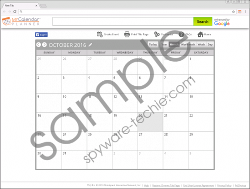 MyCalendarPlanner Toolbar Removal Guide