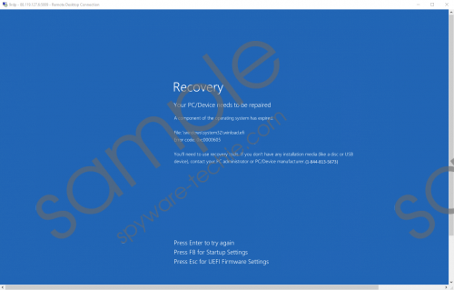Recovery (1-844-813-5673) Removal Guide