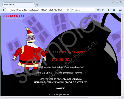 Merry X-Mas Ransomware Removal Guide