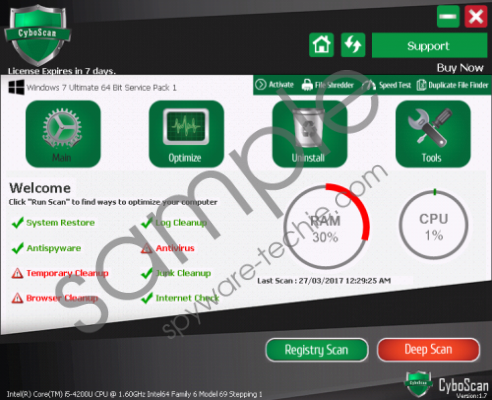 CyboScan PC Optimizer Removal Guide