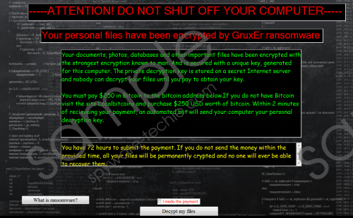 GruxEr Ransomware Removal Guide