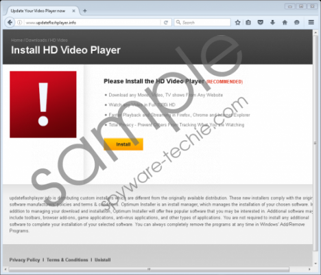 Please Install Hd Video Player popup Removal Guide