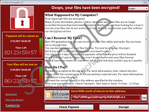 WanaCrypt0r Ransomware Removal Guide