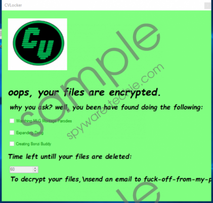 CVLocker Ransomware Removal Guide