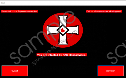 KKK Ransomware Removal Guide