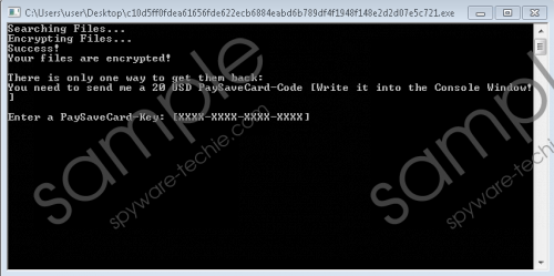 Paysafecard Ransomware Removal Guide