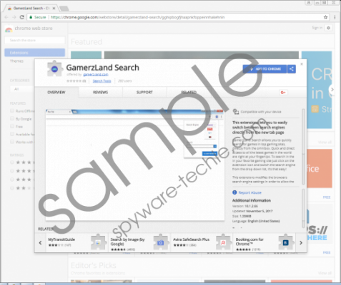 GamerzLand Search Extension Removal Guide