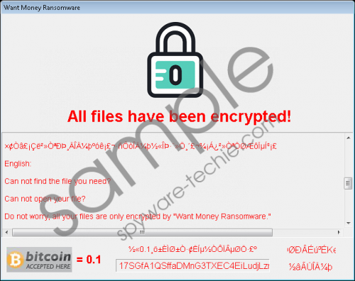 WantMoney Ransomware Removal Guide