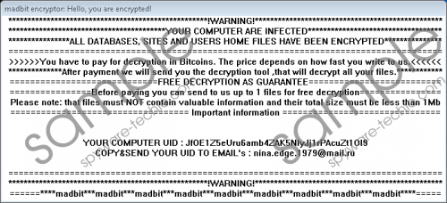 Madbit Ransomware Removal Guide
