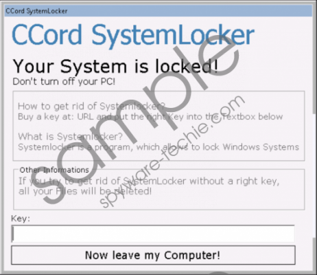 CCord SystemLocker Removal Guide