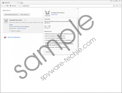 Search.snowballsam.com Removal Guide