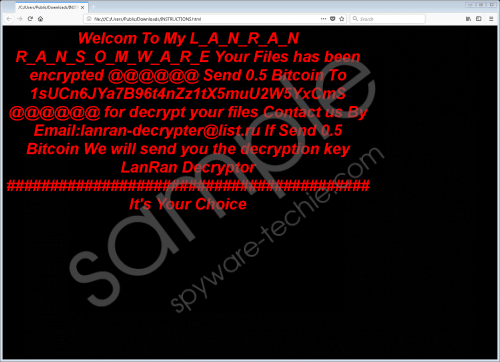 Lanran Ransomware Removal Guide