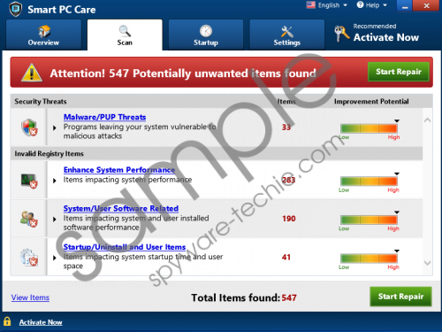 Smart PC Care Removal Guide