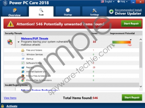 Power PC Care 2018 Removal Guide