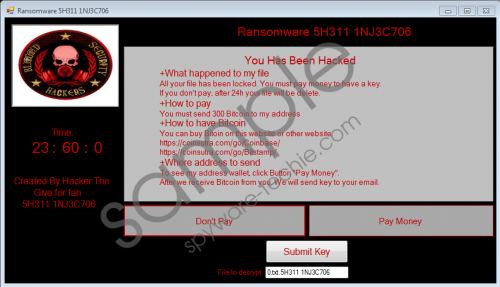 5H311 1NJ3C706 Ransomware Removal Guide