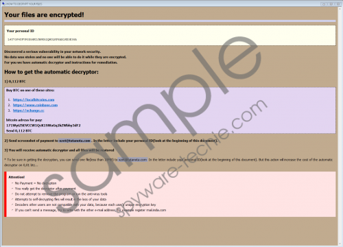 xzet@tutanota.com Ransomware Removal Guide