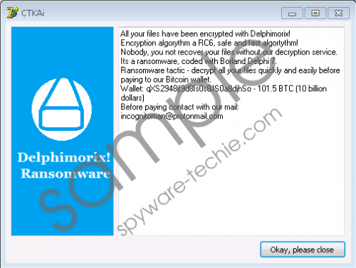 Delphimorix Ransomware Removal Guide