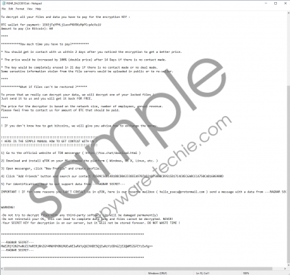 Ragnar Locker Ransomware Removal Guide