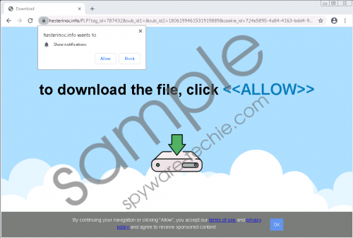 Hesterinoc.info Removal Guide