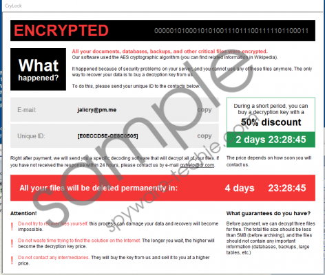 CryLock Ransomware Removal Guide