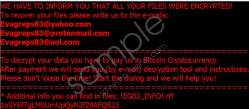 EG83 Ransomware Removal Guide